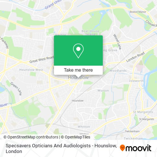 Specsavers Opticians And Audiologists - Hounslow map