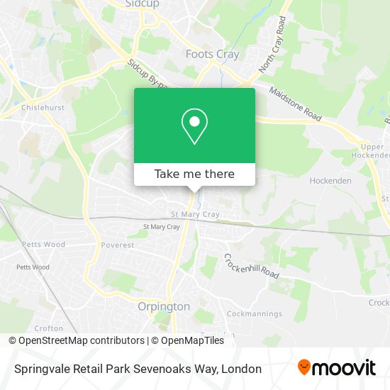Springvale Retail Park Sevenoaks Way map