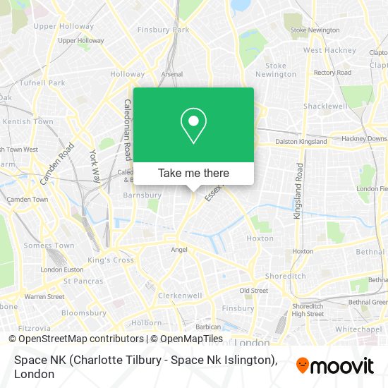 Space NK (Charlotte Tilbury - Space Nk Islington) map