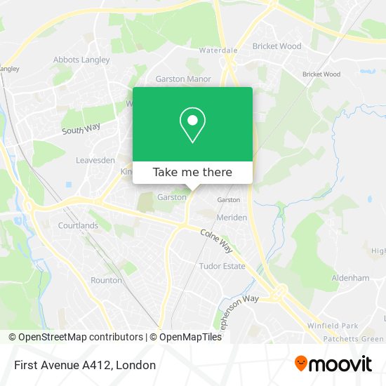 First Avenue A412 map