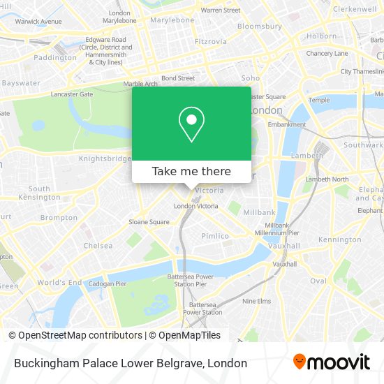 Buckingham Palace Lower Belgrave map