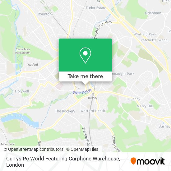 Currys Pc World Featuring Carphone Warehouse map