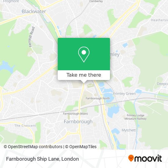 Farnborough Ship Lane map