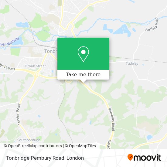 Tonbridge Pembury Road map