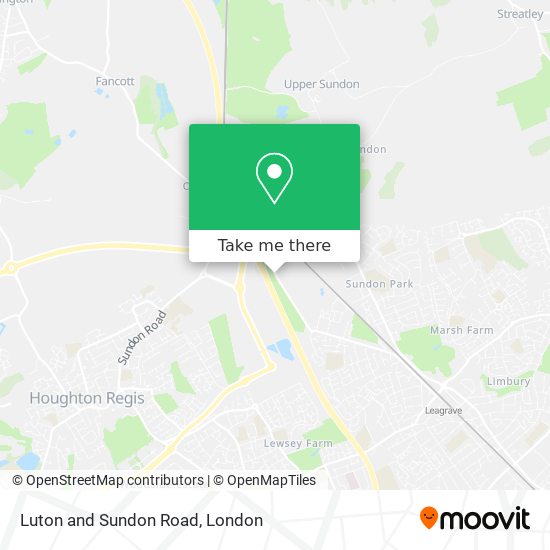 Luton and Sundon Road map