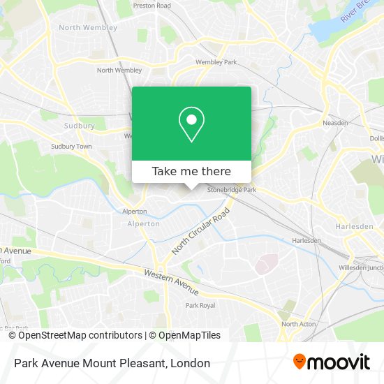 Park Avenue Mount Pleasant map