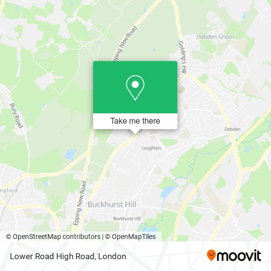 Lower Road High Road map