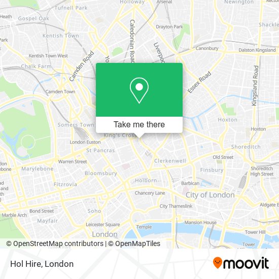 Hol Hire map
