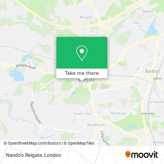 Nando's Reigate map