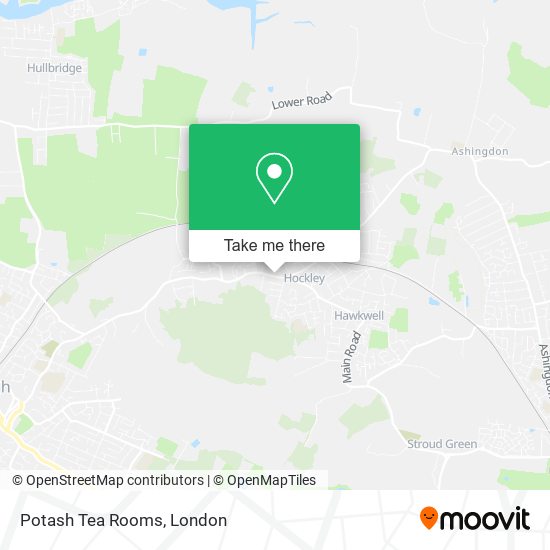 Potash Tea Rooms map