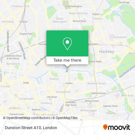 Dunston Street A10 map