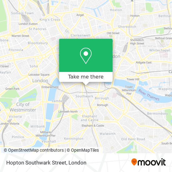Hopton Southwark Street map
