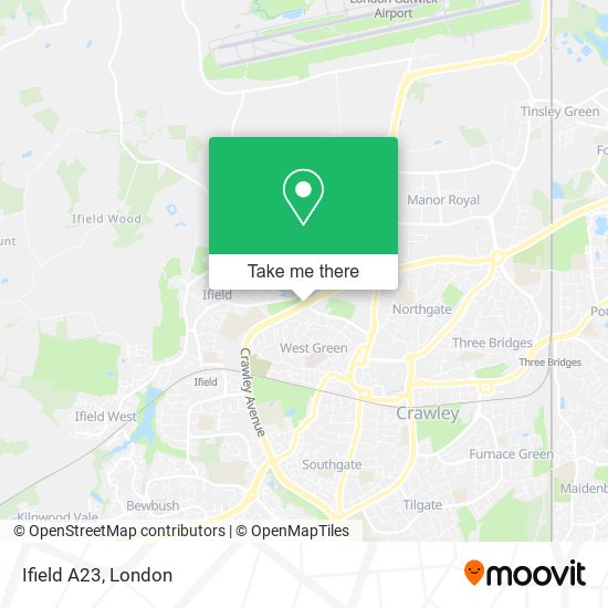 Ifield A23 map