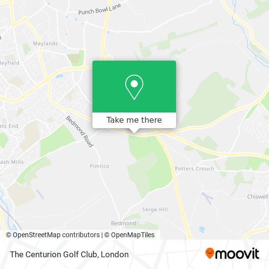 The Centurion Golf Club map