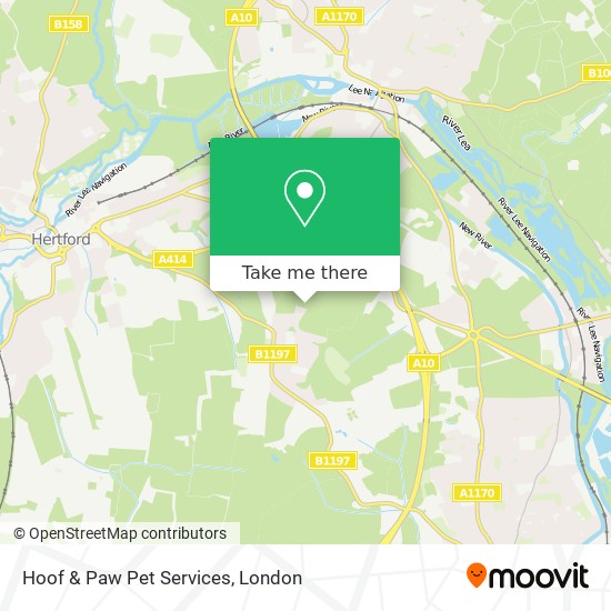 Hoof & Paw Pet Services map