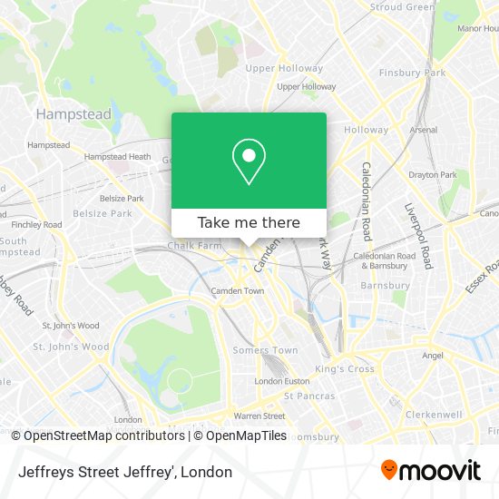 Jeffreys Street Jeffrey' map