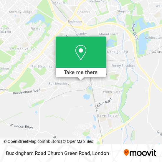Buckingham Road Church Green Road map