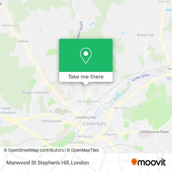 Manwood St Stephen's Hill map
