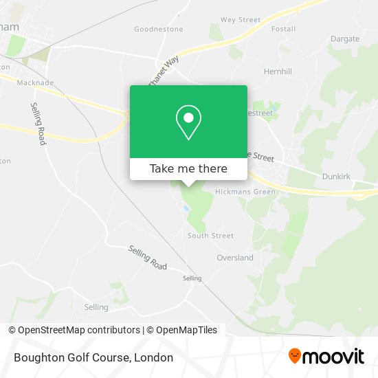 Boughton Golf Course map