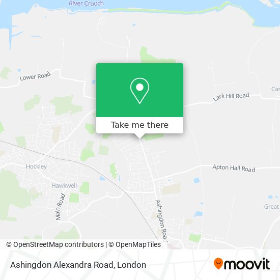 Ashingdon Alexandra Road map