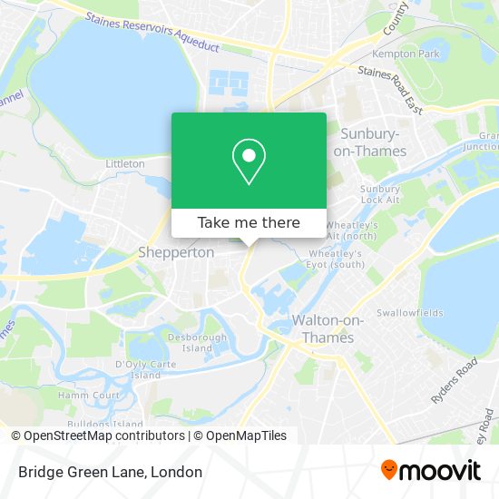 Bridge Green Lane map