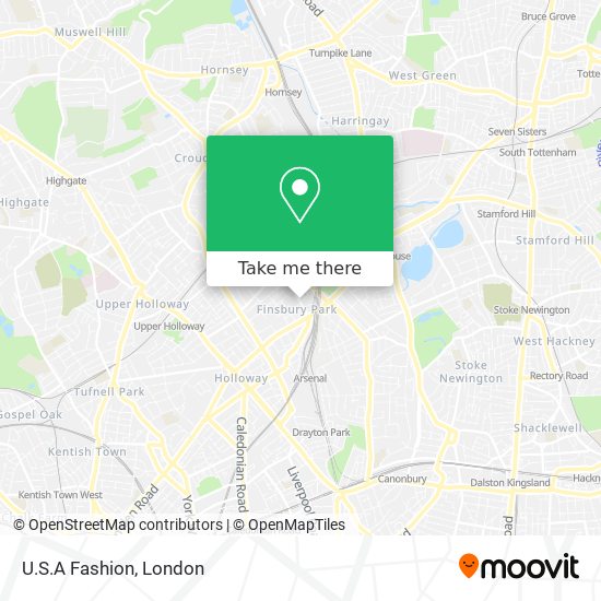U.S.A Fashion map