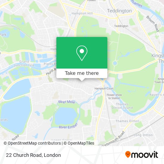 22 Church Road map