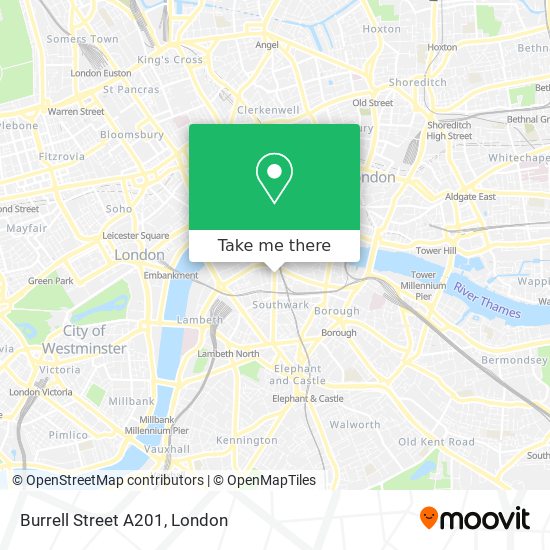 Burrell Street A201 map