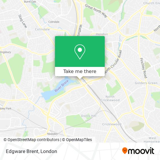 Edgware Brent map