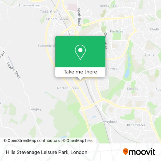 Hills Stevenage Leisure Park map