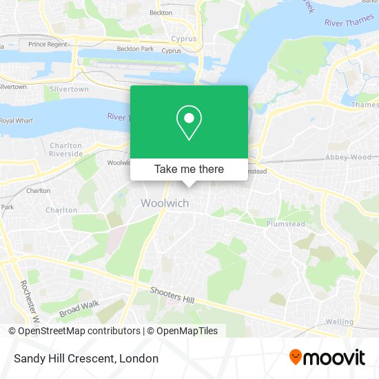 Sandy Hill Crescent map