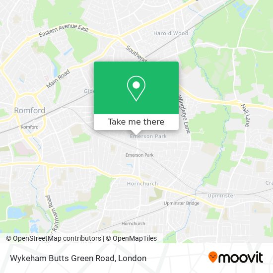 Wykeham Butts Green Road map