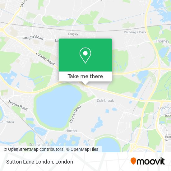 Sutton Lane London map