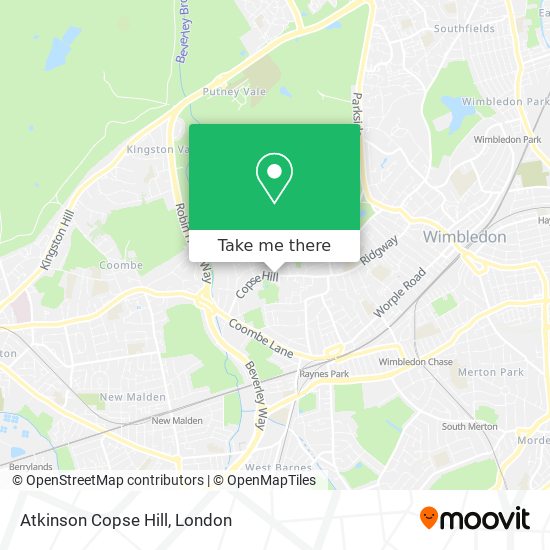 Atkinson Copse Hill map