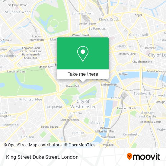 King Street Duke Street map