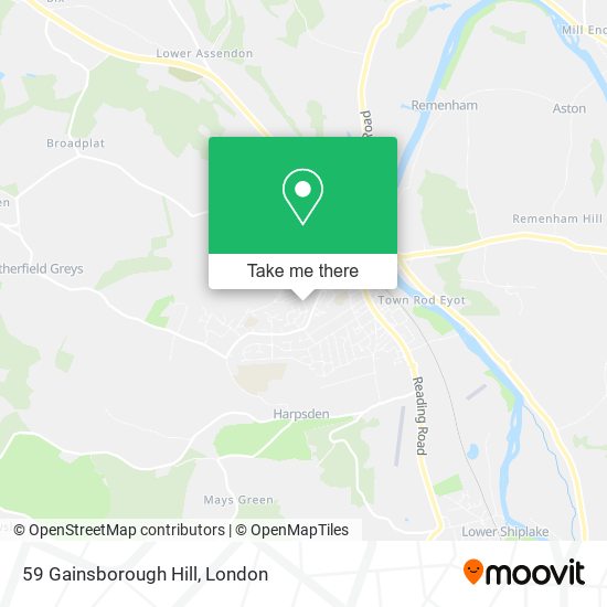 59 Gainsborough Hill map