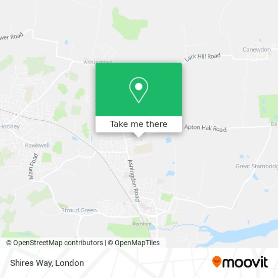Shires Way map