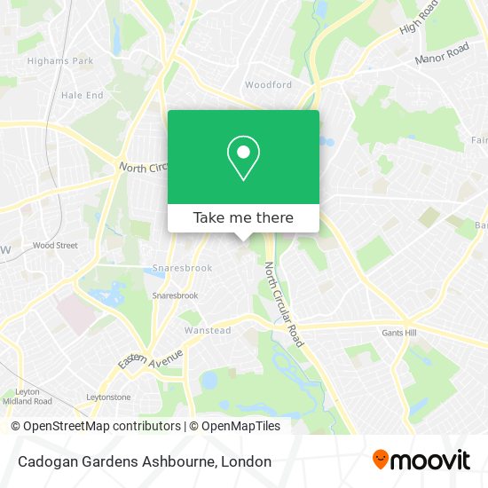 Cadogan Gardens Ashbourne map