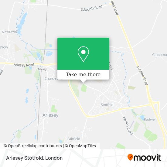 Arlesey Stotfold map