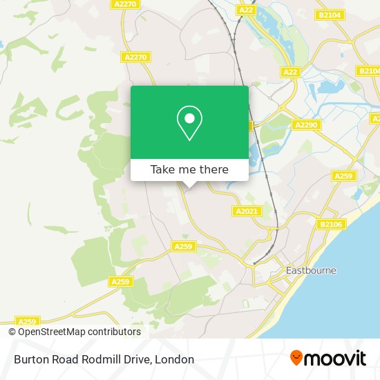 Burton Road Rodmill Drive map