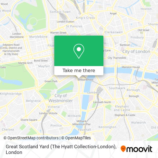 Great Scotland Yard (The Hyatt Collection-London) map