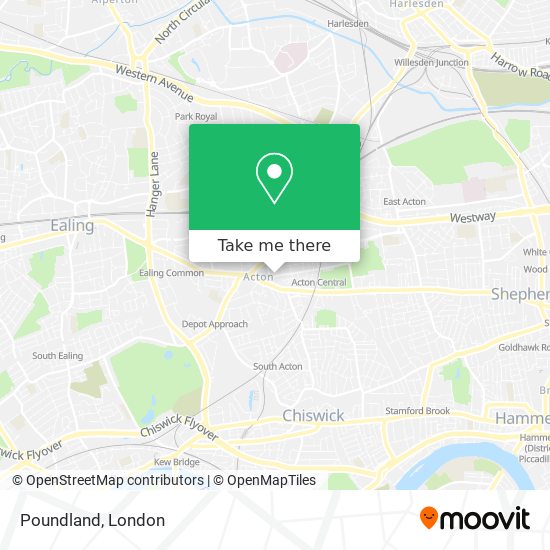 Poundland map