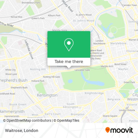 Waitrose map