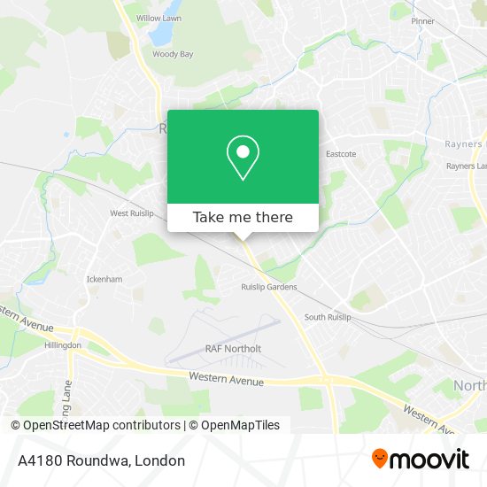 A4180 Roundwa map