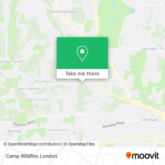 Camp Wildfire map