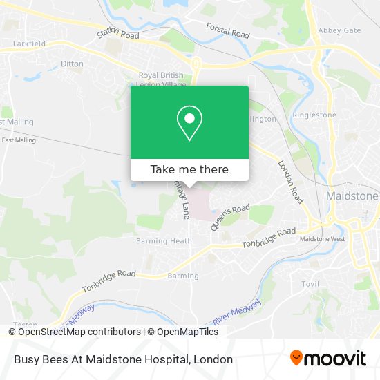 Busy Bees At Maidstone Hospital map