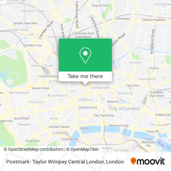 Postmark- Taylor Wimpey Central London map