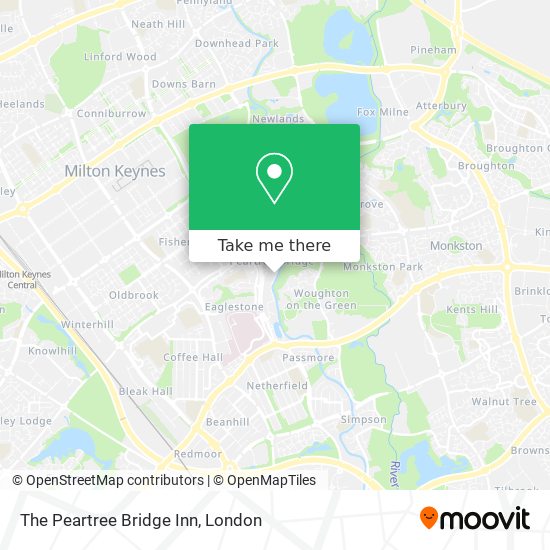 The Peartree Bridge Inn map