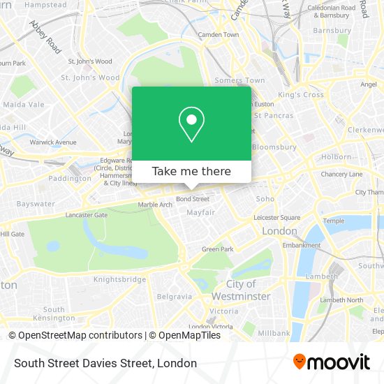 South Street Davies Street map