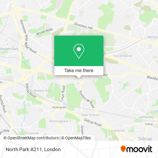 North Park A211 map